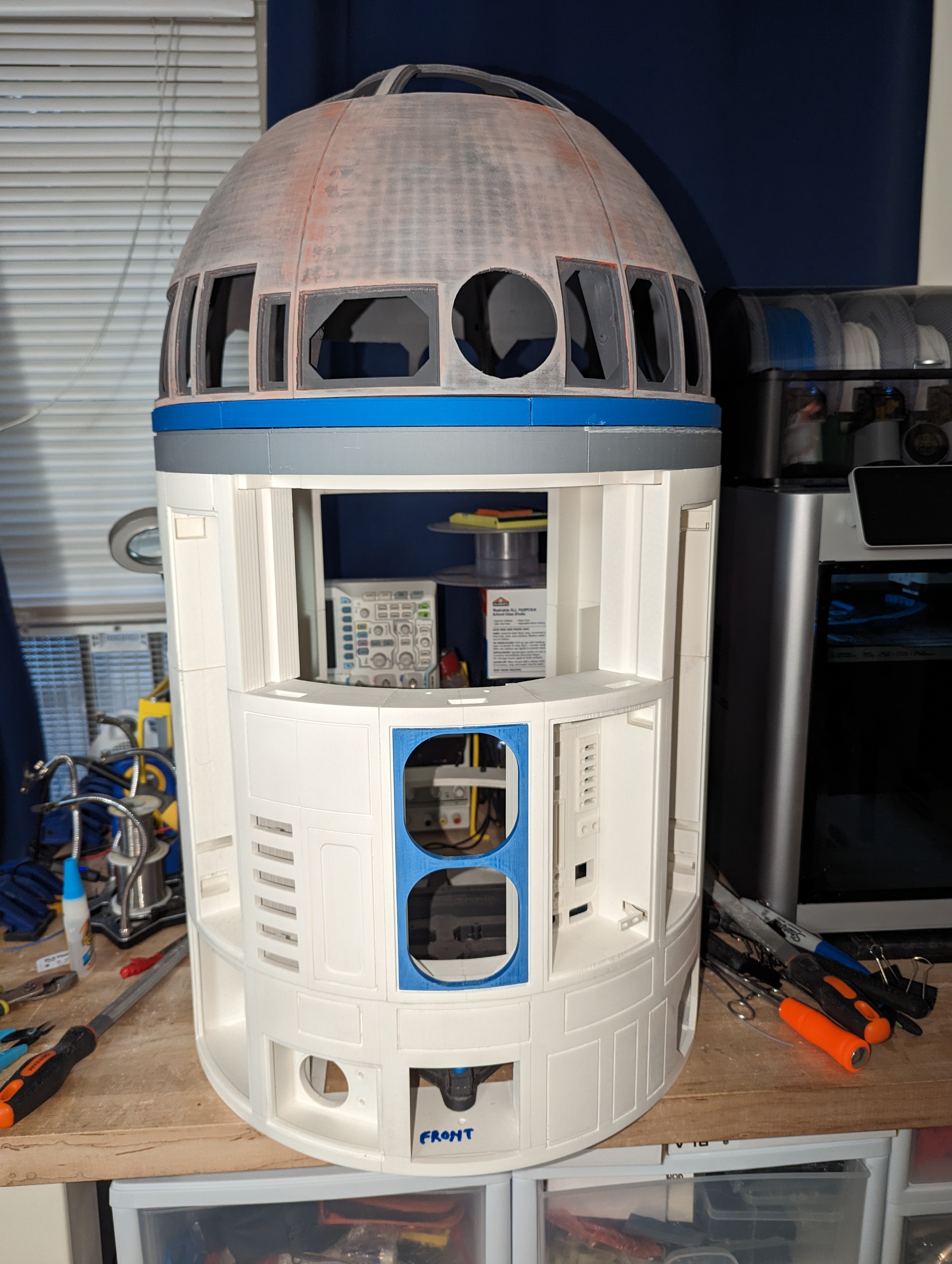 R2-D2 build, view 2