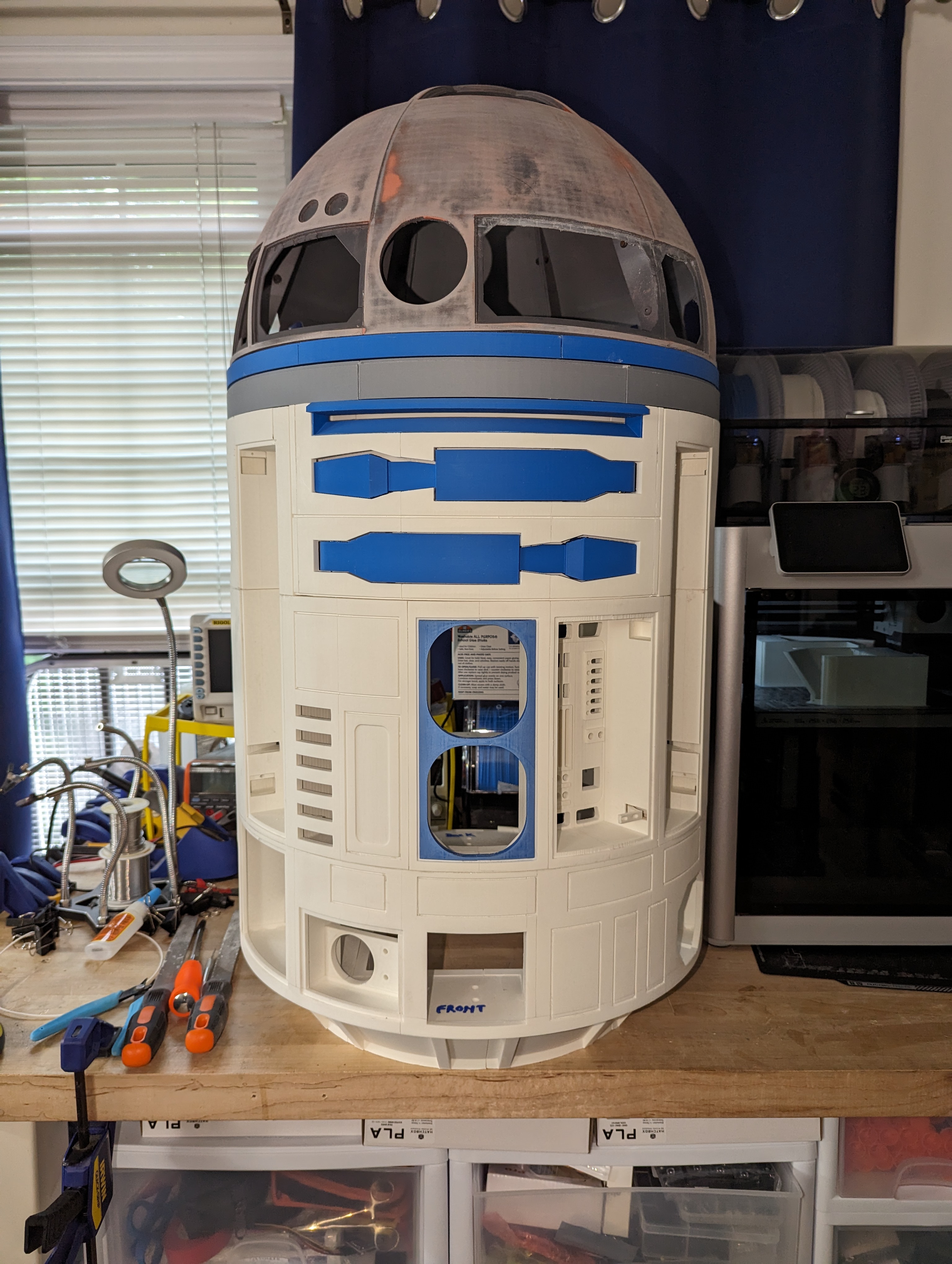R2-D2 build, view 3