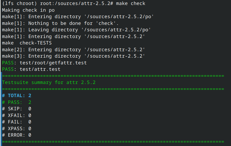 Attr test suite. Clean 2 of 2 on ext4.