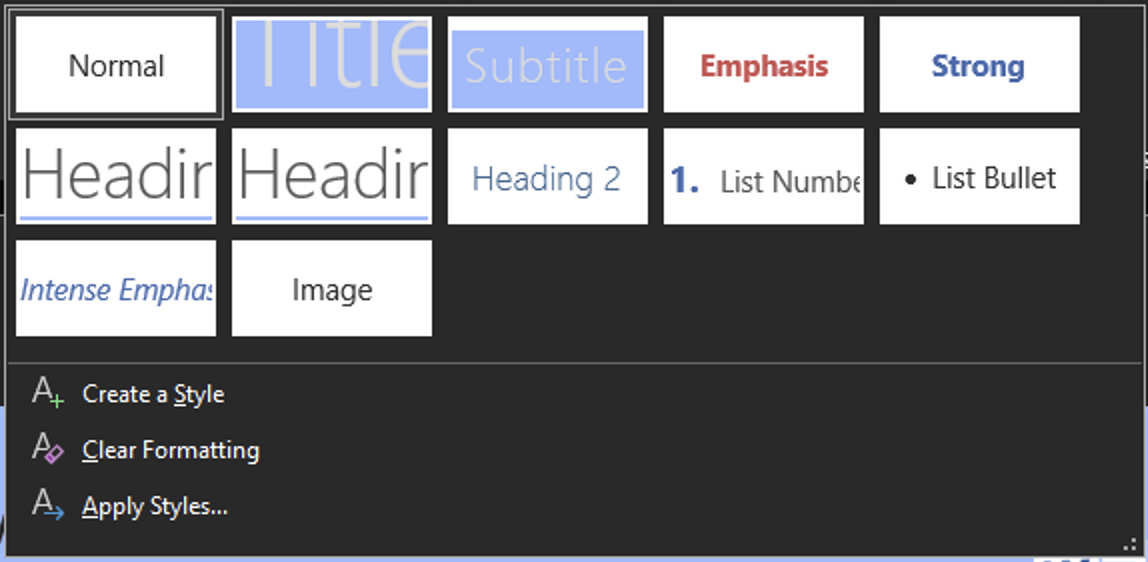 Word-Styles