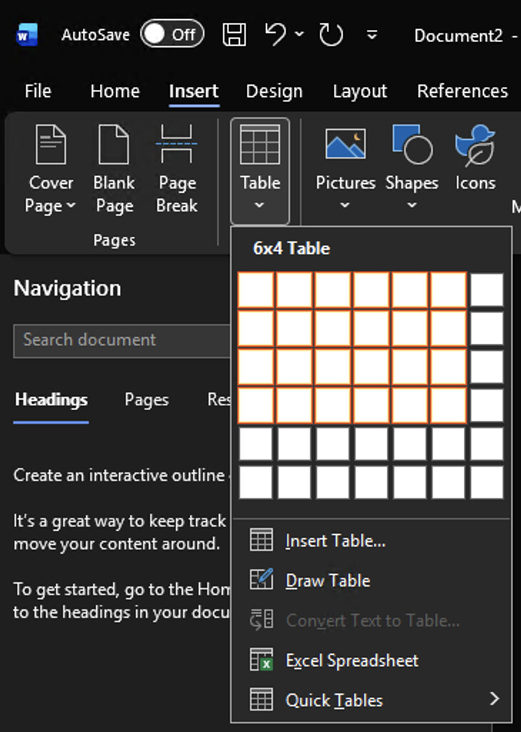 Word-Table