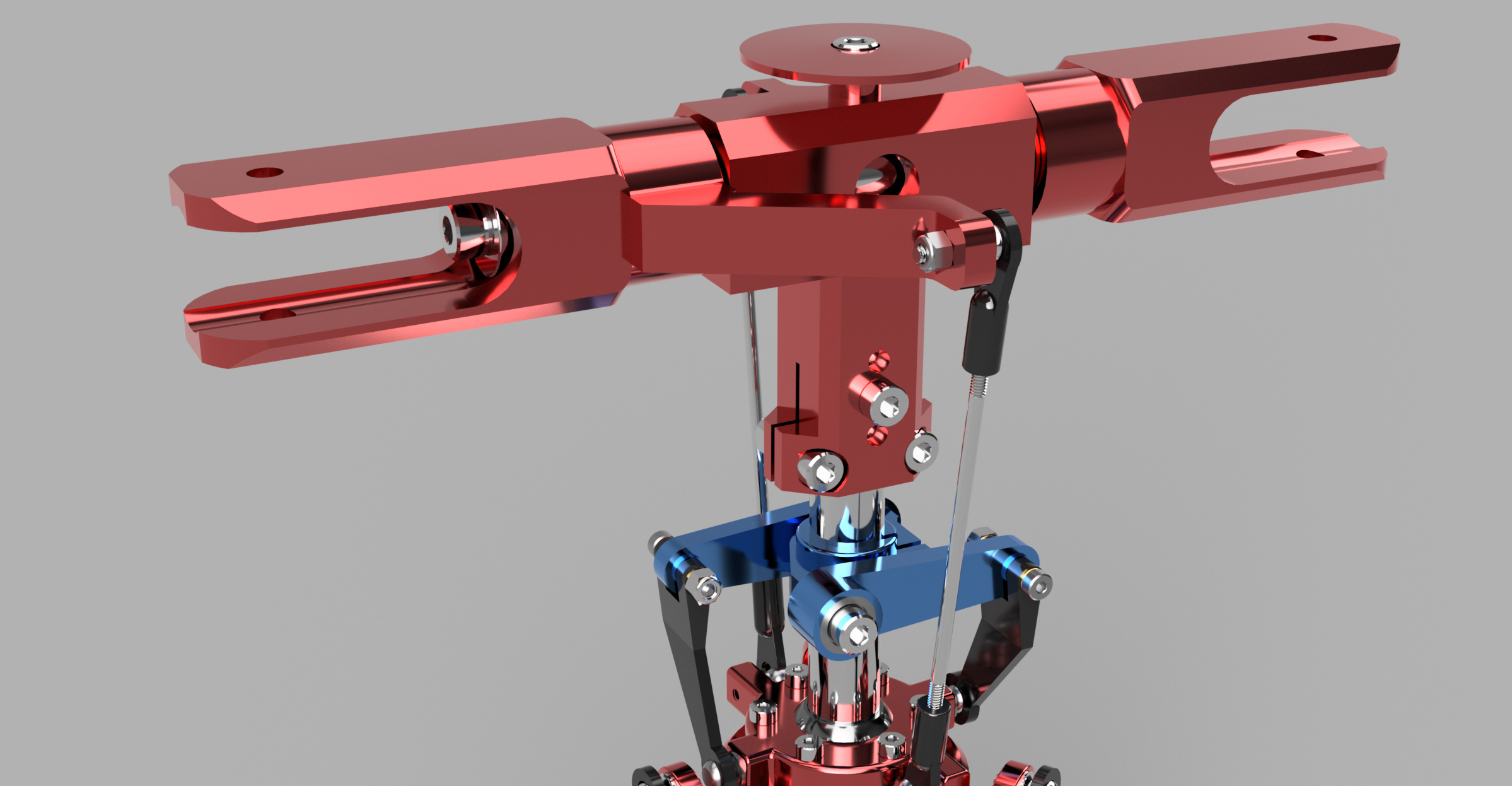 RC helicopter CAD, view 1