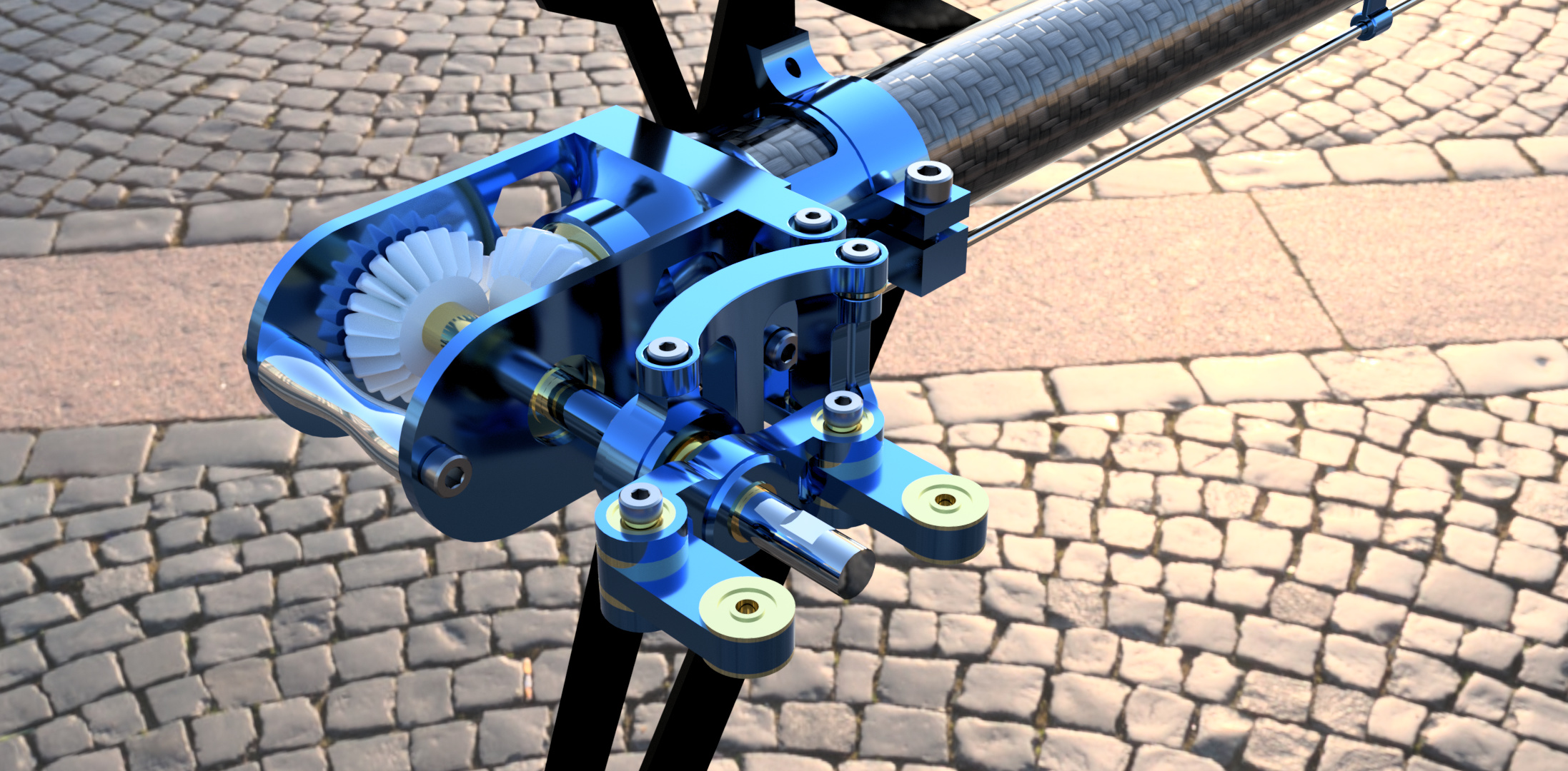 RC helicopter CAD, view 20