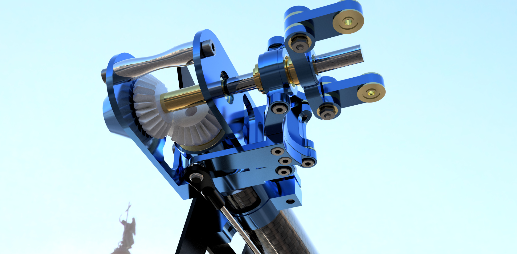 RC helicopter CAD, view 21