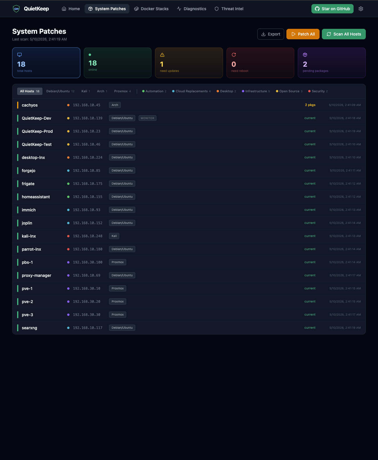 QuietWire-QuietKeep-System-Patches