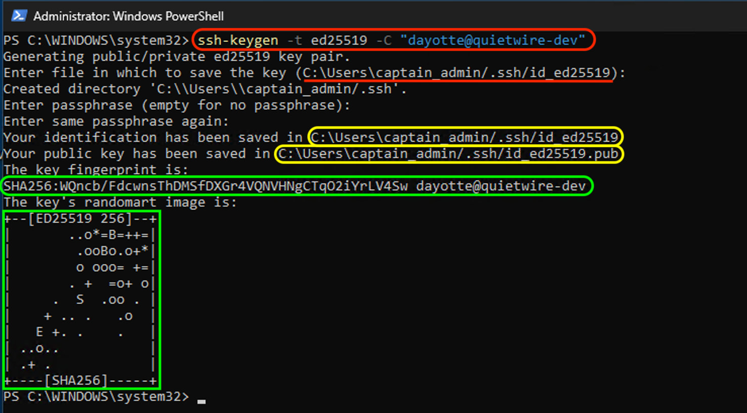 SSH-Windows-Keygen