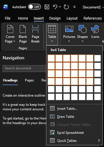 Word-Table